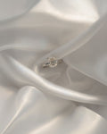 Emerald Cut - Moissanite Solitaire ring - Silver - S952